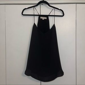 Loft Black Spaghetti Trap Tank Top